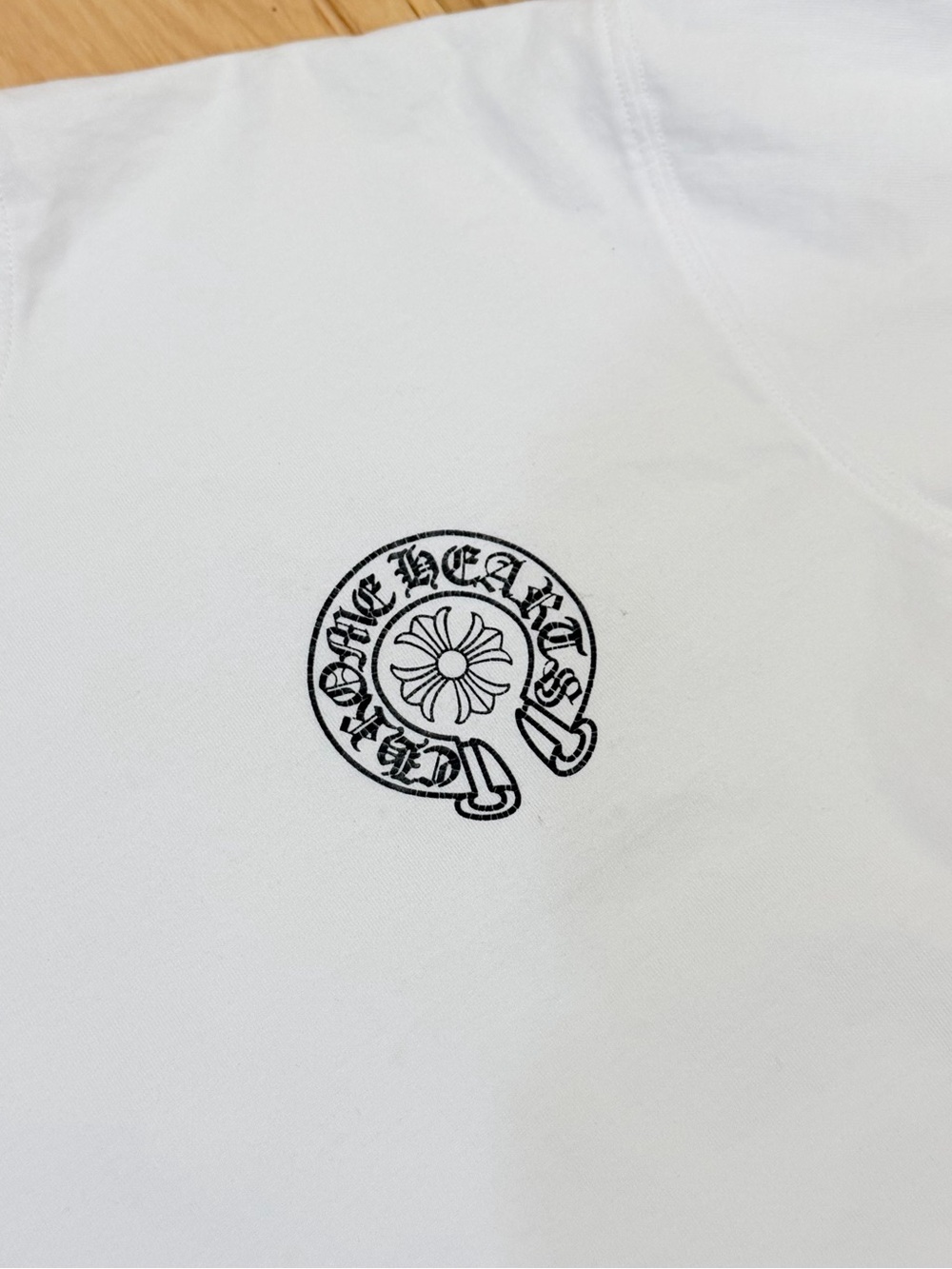 Chrome Hearts Men’s Distressed Logo Graphic Tee Shirt - Picture 3 of 5